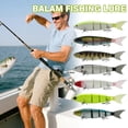 thumbnail image 2 of Four-section Soft Tail 53g Bionic Multi-section Lure Fishing Bait Giant Fishing Lure Sea Bait, 2 of 8