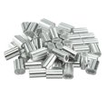 thumbnail image 2 of Unique Bargains 1.5mm Cable Wire Rope Aluminum Sleeves Clip Crimping Loop 50Pcs, 2 of 5