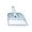 Blue, variant on Wovilon Barn Door Hardware Kit Cabinet Hardware Small Brooms Home Desktop Cleaning Desk Cleaning Trash Shovel Mini Brooms