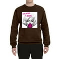 thumbnail image 2 of Marilyn Monroe Being Normal is Boring | Mens Famous People Crewneck Graphic Sweatshirt, Brown, Large, 2 of 4