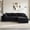 2-Black, variant on Arouseden 106.3" Green Sectional Sofa with Chaise,Oversized Sectional Sofa with 3 Back Cushions and 2 Throw Pillows,Modern Corduroy Couch for Living Room
