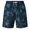 Dark Blue, variant on Athletic Gym Mens Shorts Fashionable Printed Double-Layer Inner Layer with Pocket Vacation Beach Shorts