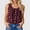 Coffee, variant on Women's Bohemian Style Lace Up Front Lace Vest Beach Button Up Top Sleeveless Mesh Chiffon Crop Top for Women Light Green L