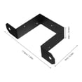 thumbnail image 2 of ADDHAT 4Ud Soportes Para Barandilla De Deck Compatibles Con Diferentes Formas De Poste Negro, 2 of 7