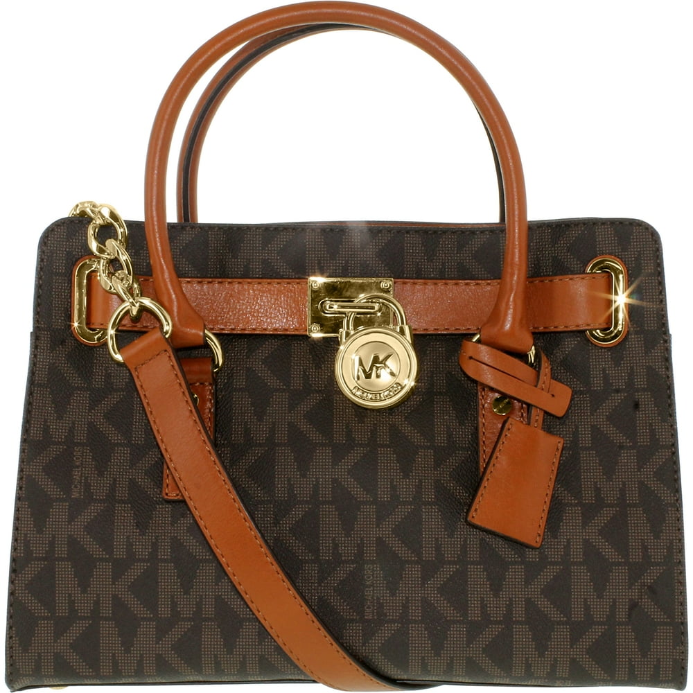Michael Kors Women's Hamilton Signature Leather TopHandle Satchel