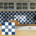 thumbnail image 2 of 10 Sheets Peel and Stick Backsplash - 9" x 9" 3D Adhesive Peel and Stick Tile Backsplash for Kitchen Bathroom,Checkerboard Checkered Stickers, 2 of 12
