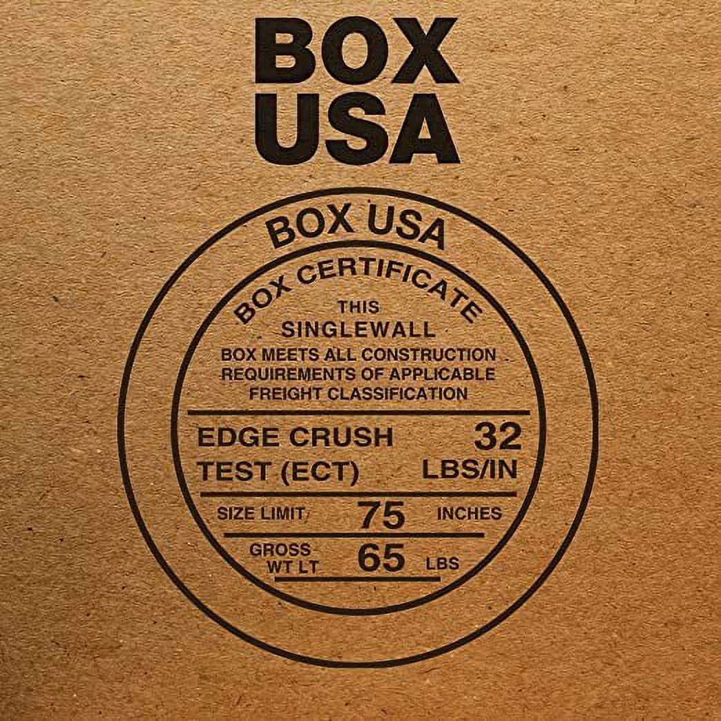 BOX USA Small Shipping Boxes 12.5'L x 5'W x 3'H, 50-Pack  Foldable Corrugated Cardboard Crush-Proof Box for Shipping, Packing, Moving and Storage