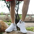 thumbnail image 4 of 6 Pairs Ankle Socks Ergonomic Design Non-Slip Cotton Elastic Wrinkle-Resistant Running Socks for Outdoor, 4 of 8
