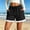 Black, variant on Womens Casual Lace Shorts Baeitkot Womens Casual Lace Shorts Elastic Waist Drawstring Loose Comfy Summer Shorts with Pockets White L