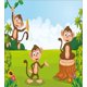 thumbnail image 3 of Juegos de Fundas Nórdicas, 3 Monos Jugando en un Bosque Tropical Banana Africa Savannah, 3 of 3