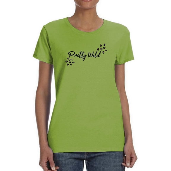 Pretty Wild Honey Leopard Heart T-Shirt Women -Image by Shutterstock, Female x-Large