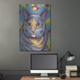 thumbnail image 5 of Luxe Metal Art 'Dilute Tortoiseshell Cat' by Rebecca Wang Art, Metal Wall Art, 24"x36", 5 of 9