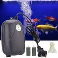 thumbnail image 1 of Small 2 Outlet Silent Air Pump for Aquarium Fish Bowl Accessaries Flat plug Regulation, 1 of 8