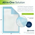 thumbnail image 3 of HALYARD Premium Disposable Underpads, 23 X 36 Inches Chux Pads - Light Blue, Pack of 50 - Incontinence Bed Pads for Adults with Airlaid Core for Moisture and Odor Control, 3 of 5