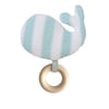 Manhattan Toy Whale Knit Baby Rattle with Wooden Teether