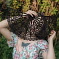 thumbnail image 4 of GOOHOCHY Lace Hollow Out Vintage Hollow Fan Fan Fan de la Corte Europea Vintage, 4 of 5