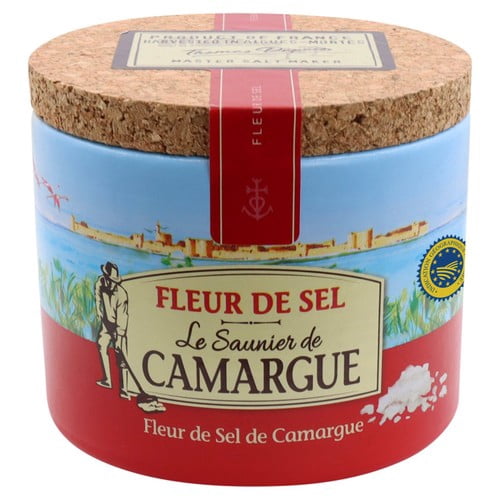 Saunier de Camargue Fleur de Sel Natural Sea Salt 125g, British Import (Pack of 2)