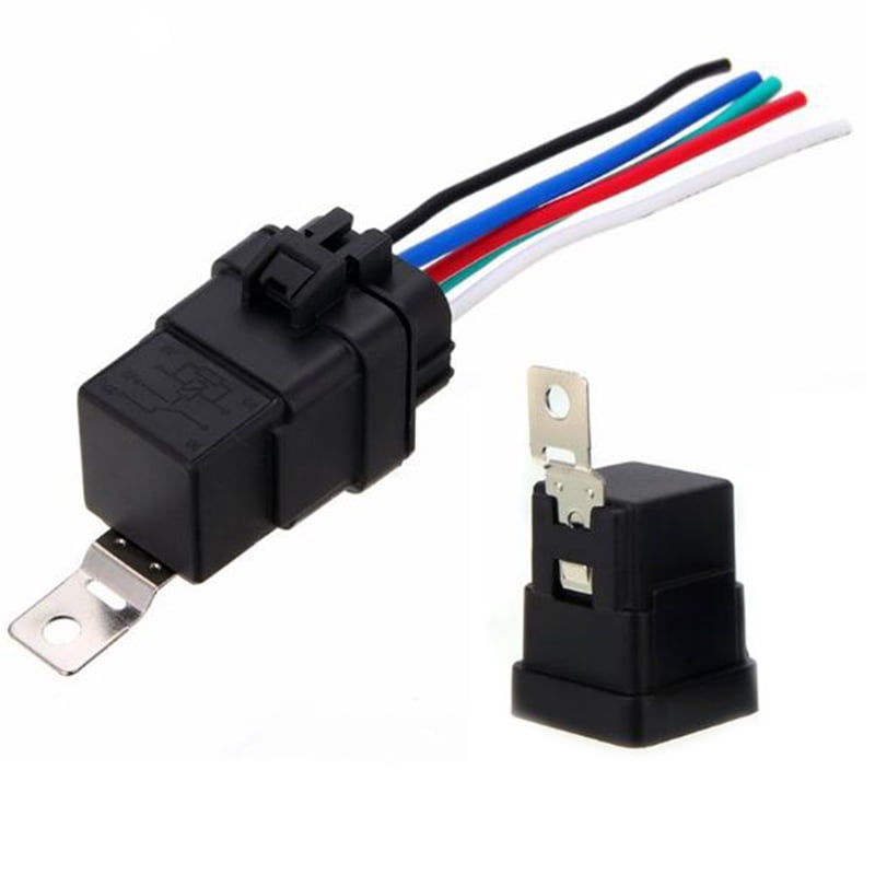 1x Auto Car Automotive Relay Switch Harness 30A/40A 12VDC 12AWG Wires Waterproof 