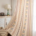 thumbnail image 4 of DONGPAI 2 Panels Bohemian Stripe Curtains, 52 x 108 Inch Geometric Print Grommet Indoor Outdoor Curtains Light Blocking for Living Room Bedroom Porch, 4 of 7