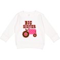thumbnail image 2 of Inktastic Pink Tractor Big Sister Toddler Sweatshirt, 2 of 4