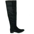 thumbnail image 5 of M4D3 Women's Black Cow Suede Olympia Knee High Boot, 8, 5 of 5
