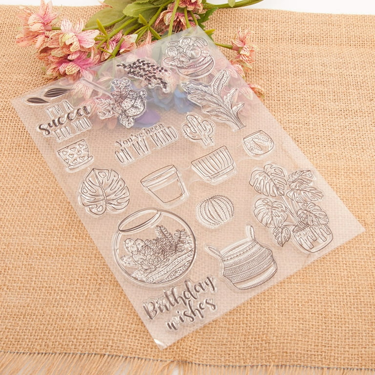 Rubber Stamp,Stamps Scrapbook Paper Transparent Clear Handmade Decoration  Gifts Rubber Stamp for Card DIY Scrapbooking