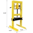 thumbnail image 4 of 6 Ton Hydraulic Shop Press with Gauge, 13000 LB Capacity Steel Frame Press for Automotive Repair and Metalworking, 4 of 11