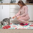 thumbnail image 3 of Pioneer Flower Floral Print Pattern Kitchen Rugs Sets Of 2,Anti Fatigue Kitchen Mat Rugs Non Slip Washable,Decorative Kitchen Floor Mats for Kitchen,Sink,Laundry,17"x30"+17"x47", 3 of 7