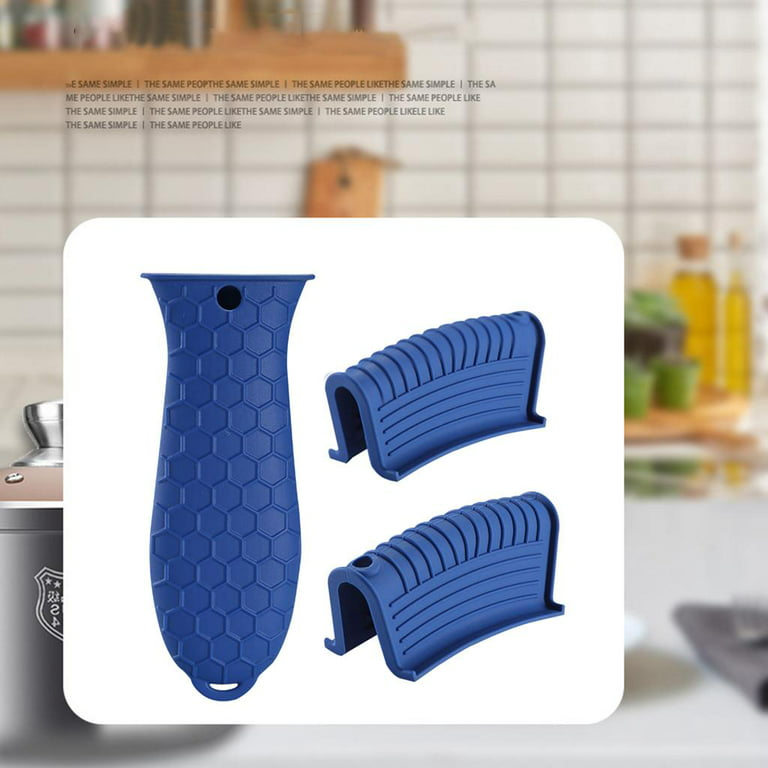 Frcolor Pot Handle Cover Silicone Pan Handle Sleeve Anti-scalding Pot Holder Sleeve, Size: 15.5x3.5cm