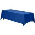 thumbnail image 1 of Gee Di Moda Rectangle Tablecloth - 90 x 156 Inch Royal Blue Table Cloth for 8 Foot Tables with Floor-Length Drop - Heavy Duty Washable Fabric for Holiday Party, Dinner, Weddings & Baby Shower, 1 of 4