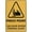 Warning Sign 4, variant on Street Sign Pedestrian No Go Zone Retro Vintage Sign Home Bar Pub Kitchen Restaurant Wall Deocr Plaque Signs 12X8Inch
