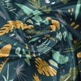 thumbnail image 7 of Ambesonne Leaves Valance & Curtain, Tropical Plants Pattern, 55"x45", Multicolor, 7 of 7
