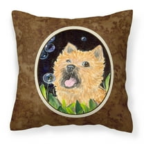 Carolines Treasures SS8928PW1414 Cairn Terrier Fabric Decorative Pillow, 14Hx14W, multicolor