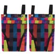 thumbnail image 4 of Canvas Hanging Bag with Snap Closure and MultiPockets for Bike Storage Assorted Color, 4 of 8