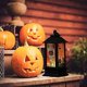thumbnail image 3 of Luz de vela LED con tema de Halloween, linterna retro de cuatro esquinas, velas colgantes sin llama, adorno de lámpara para decoración del patio del jardín del hogar, 3 of 8