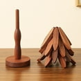 thumbnail image 4 of Trivet Tree,Wood Trivet Tree,Natural Tree Trivet,Christmas Tree Trivet,Solid Wood-Colored Heat-Insulating Pads,Placemats and Heat-Resistant Pads, 4 of 10