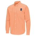 thumbnail image 2 of Men's Antigua Orange Syracuse Orange Ellis Woven Tri-Blend Long Sleeve Button-Down Shirt, 2 of 3
