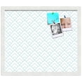 thumbnail image 2 of PinPix 20x17 Custom Cork Bulletin Board Peaks Modern Pattern White Aqua Poster Board Has a Fabric Style Canvas Finish, Framed in Peaks Modern Pattern White Aqua, by ArtToFrames (PinPix-1791), 2 of 6