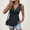 Navy, variant on Vest Tops for Women Solid Summer Casual Kink Front Gathered V-Neck Sleeveless Top