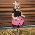 thumbnail image 2 of NIEWTR Toddler Baby Girl Outfits Fairy Dresses 3D Flower Short Puff Sleeve Princess Pumpkin Tutu Dress Cute, 2 of 8