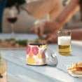 thumbnail image 5 of Yayeee Ashtray with Lid for Cigarette Smokeless Stainless Steel Home Ash Holder, Pink Floral Orange, 5 of 7
