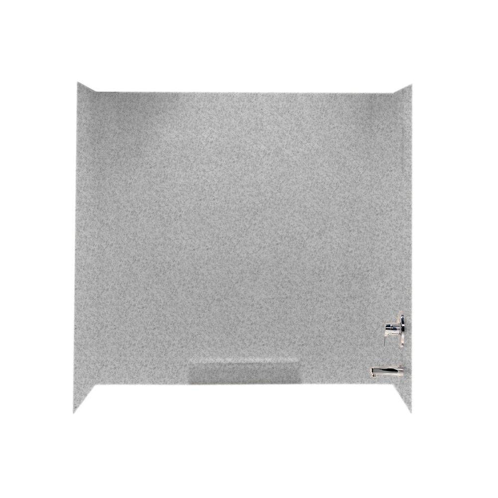 Swanstone GN-58-042 Veritek Tub Wall Kit, Gray Granite Finish