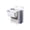 White S, variant on Foldable Wall Mounted Laundry Hamper with Small Frame and Two Free Hooks, Collapsible Dirty Clothes Basket In 2 Sizes for Bathroom, Bedroom and Household Storage