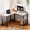 White, variant on Kelno 50 Inch L Shaped Computer Desk Corner Desk with CPU Stand Side Storge Bag Study Writing Table, White