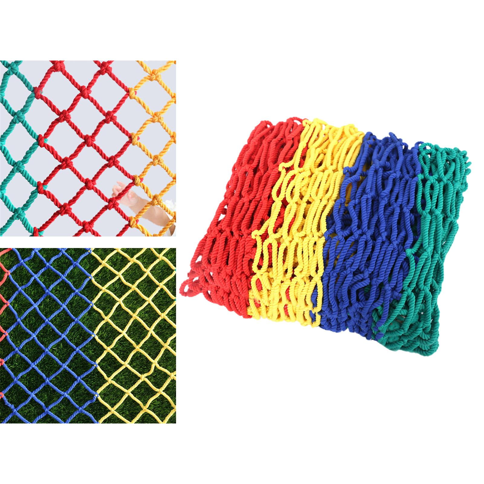 Wswqop Children's Rope Net Garden Net Trellis Balcony Rope Net Anti- Climbing Cargo Net 1x5m 10cm