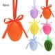 thumbnail image 2 of Decoración De Espuma 6 pompones decorativos de Pascua para mesa con hierba de pampa y bolas espolvoreadas de oro rojo para combinar y decorar huevos de Pascua. JASKFLY, 2 of 8