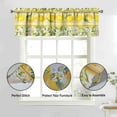 thumbnail image 2 of Lemon Kitchen Curtains Sets for Windows Lemon Summer Curtain Sink Window Valance 3 Piece Set Yellow Kitchen Decor Tier Curtains 3 Panels for Living Room Bedroom 54x36 Inches, 2 of 6
