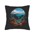 thumbnail image 4 of Vibrant Coral Reef Throw Pillow Covers 18x18in Set of 2 - Colorful Underwater Scene for Couch Bed or Car Decor, 4 of 8