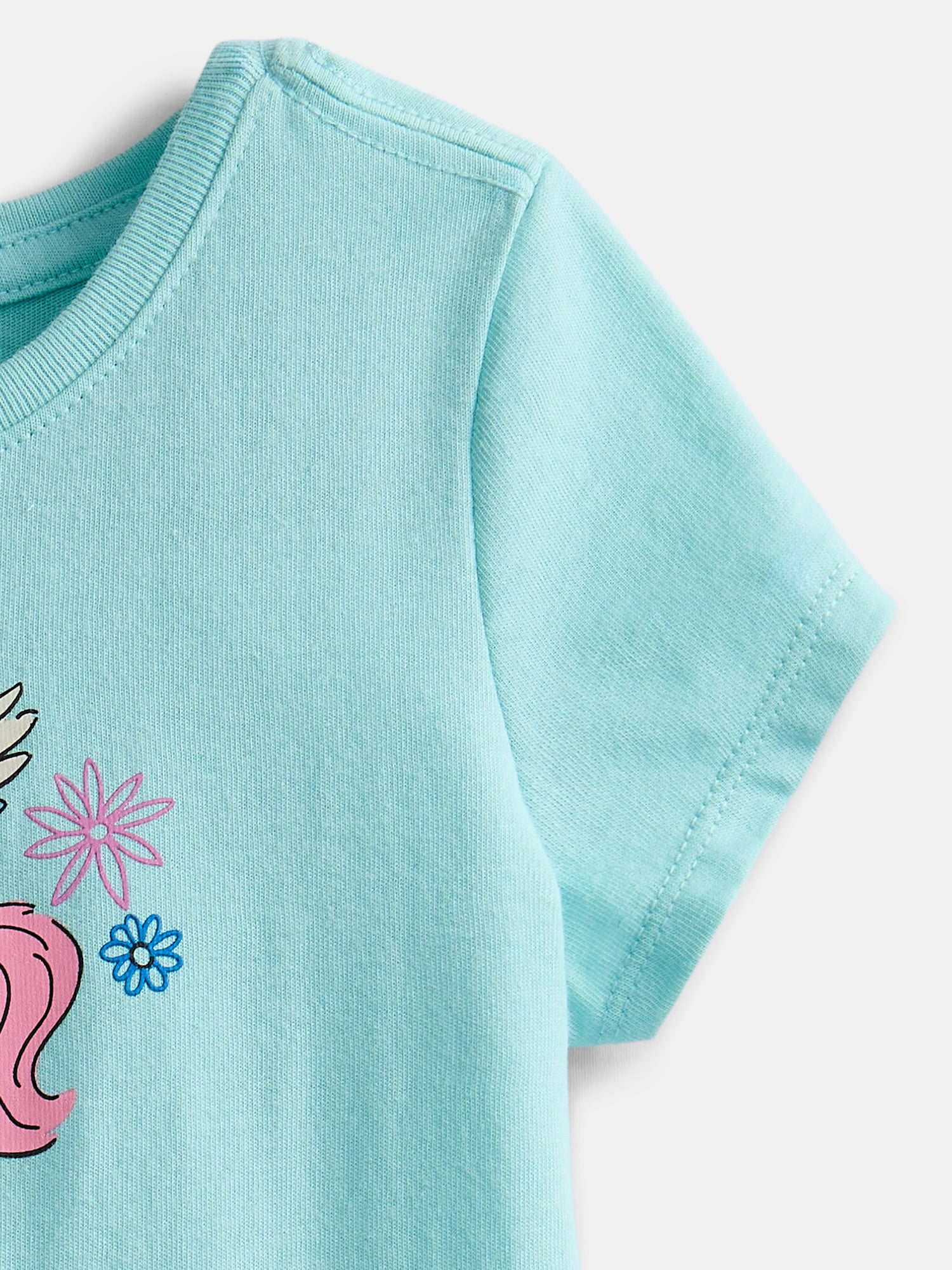 Wonder Nation Toddler Girls' Graphic Tee with Short Sleeves, Sizes 18M-5T