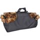 thumbnail image 1 of Bolsa de transporte de troncos de lona para exteriores, bolsa de almacenamiento de leña para chimenea, estantes de mano, portador de troncos de gran capacidad - Tote de madera (negro), 1 of 4